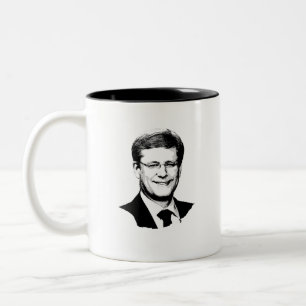 Stephen Harper Face Two-Tone Coffee Mug