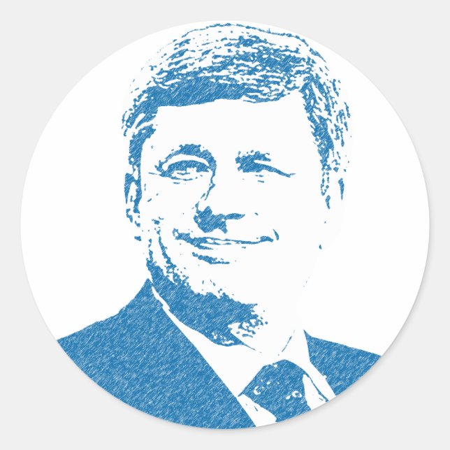 Stephen Harper Logo Classic Round Sticker (Front)
