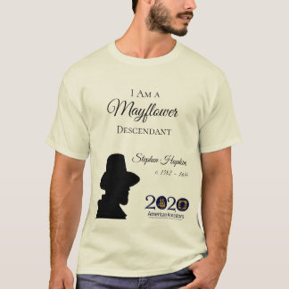 Stephen Hopkins Mayflower Descendant Men's T-shirt
