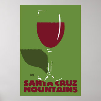 Stephen Hosmer's Santa Cruz Mountains Wine Poster