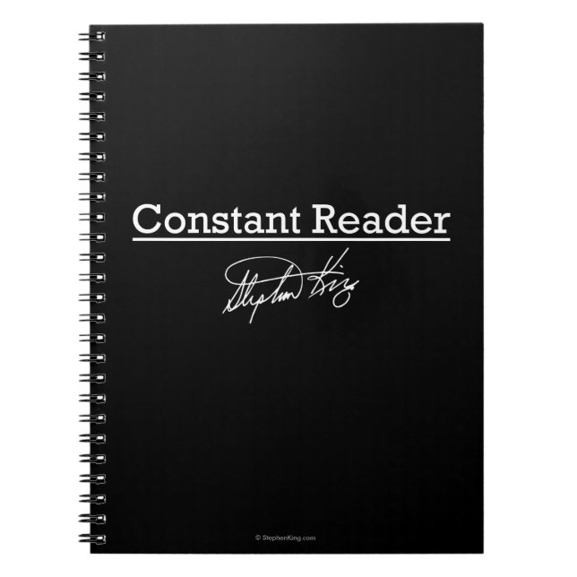 Stephen King, Constant Reader Notebook (Front)