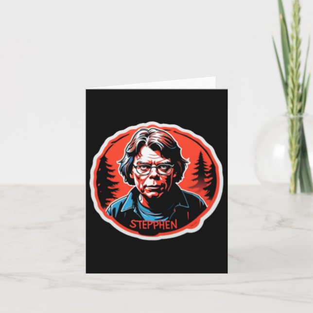 Stephen King Sticker  Card (Front)