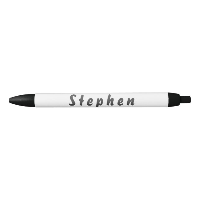Stephen Kugelschreiber Black Ink Pen (Front)