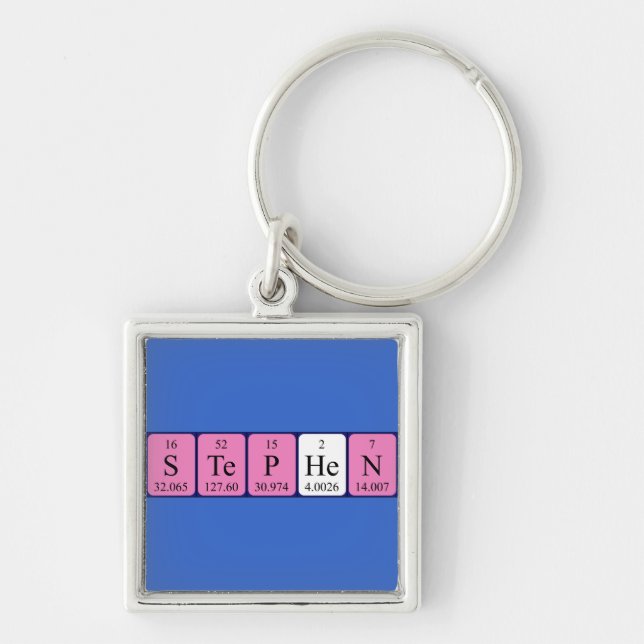Stephen periodic table name keyring (Front)