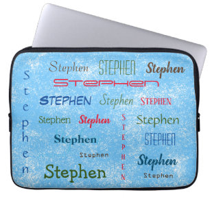 Stephen Personalised Many Name Custom       Laptop Sleeve