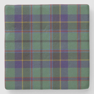 Stephenson Clan Tartan Plaid Stone Coaster