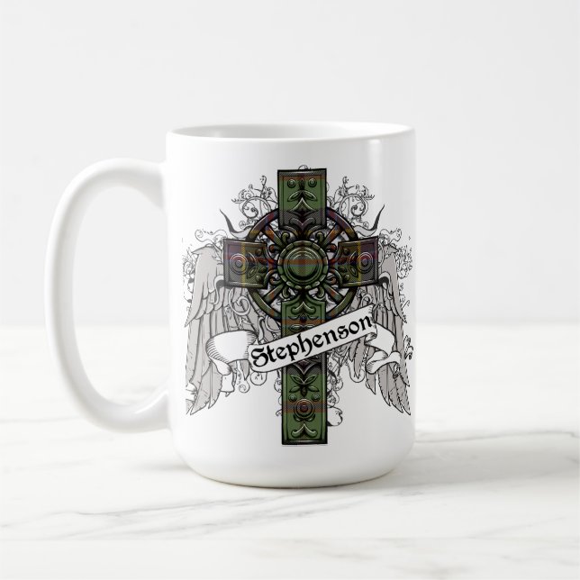 Stephenson Tartan Cross Coffee Mug (Left)