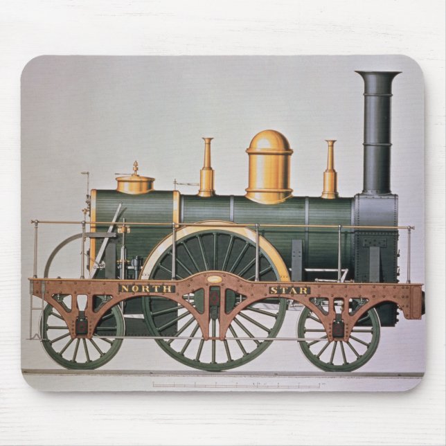 Stephenson's 'North Star' Steam Engine, 1837 Mouse Pad (Front)