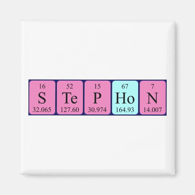 Stephon periodic table name magnet (Front)