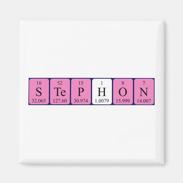 Stephon periodic table name magnet (Front)