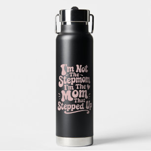 Stepmom Gift The Mum That Stepped Up Retro Water Bottle