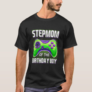 Stepmom of the Birthday Boy Matching Family Video T-Shirt