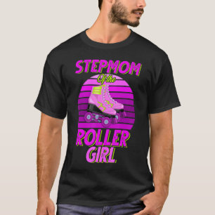 Stepmom Of The Birthday Girl Roller Skating Party T-Shirt