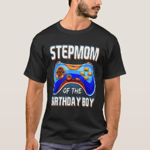 Stepmom of the Birthday Party Boy Matching Family  T-Shirt