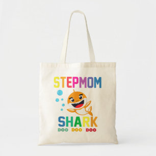 Stepmom Shark Shirt Stepmom Shark Lover Family Mot Tote Bag