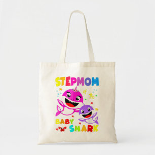 Stepmom Shark Stepmom Shark Family Mother's Day Tote Bag
