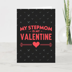 Stepmom Valentine Tick Cross Card