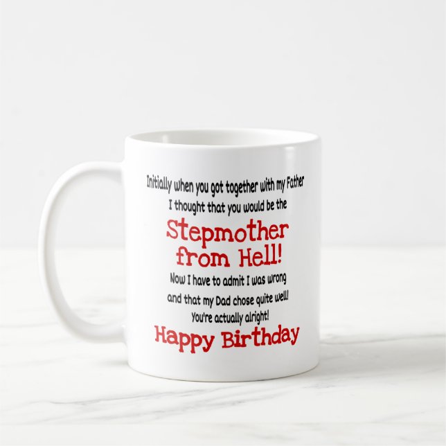  Stepmother From Hell Funny Birthday  Coffee Mug (Left)