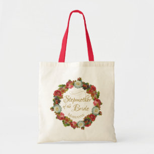 Stepmother of the Bride Autumn Floral Wedding Tote Bag
