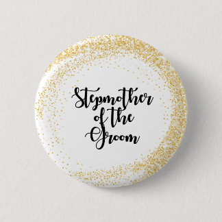 Stepmother of the Groom name tag 6 Cm Round Badge