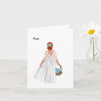 Stepmother to stepdaughter wedding day(Redhaired) Card