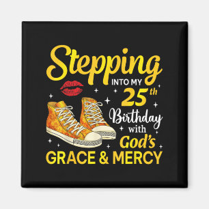 Stepng Into 25th Birthday Ss 25 Years Old Magnet