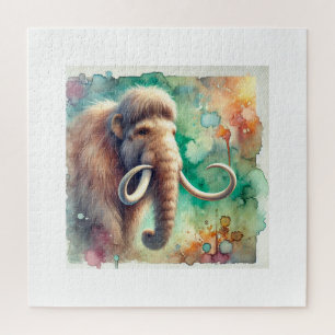 Steppe Mammoth 060824AREF134 - Watercolor Jigsaw Puzzle