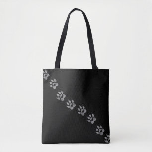 Stepped Into My Heart Dogs Paw Prints Dog Mama Tote Bag