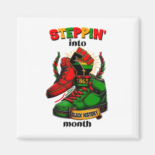 Steppin' Into Equality Black History Month Magnet