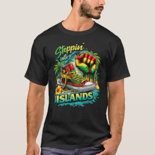Steppin Into Islands – Tropical Sneaker Graphic Te T-Shirt