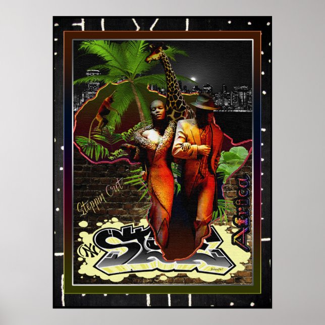 Steppin Out of Africa Poster (Front)