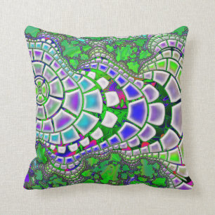 Steppin Stone Psychedelic 3D Abstract Cushion