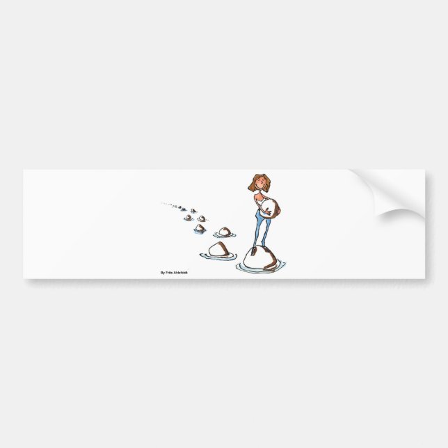 Stepping Forward Bumper Sticker (Front)