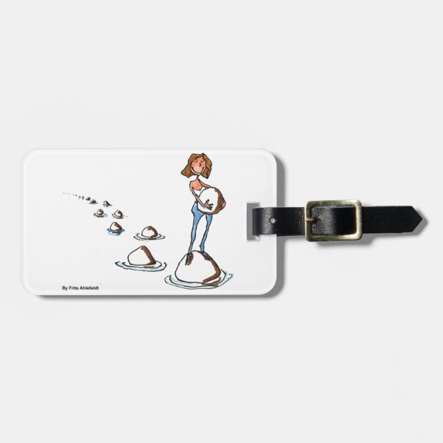 Stepping Forward Luggage Tag (Front Horizontal)