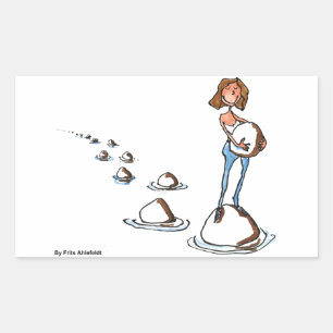 Stepping Forward Rectangular Sticker