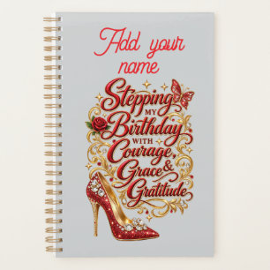 Stepping into birthday with courage planner