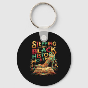 Stepping into black history month high heels key ring