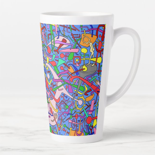 STEPPING INTO CHAOS -  LATTE MUG (Right)