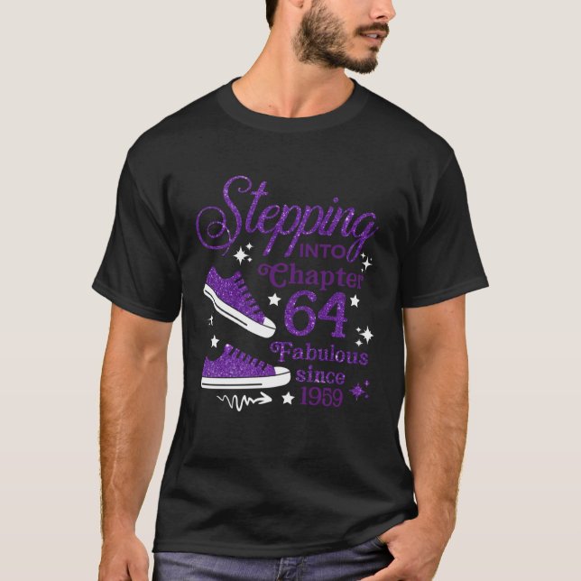 Stepping Into Chapter 64 Fabulous Since 1959 T-Shirt (Front)