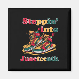 Stepping Into Juneteenth 1865 For Black African Am Magnet