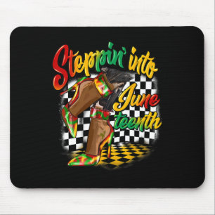 Stepping Into Juneteenth Like My Ancestors High He Mouse Pad
