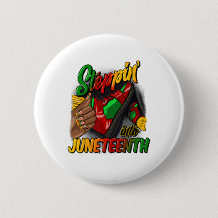 Stepping Into Juneteenth Remembering My Ancestors 6 Cm Round Badge