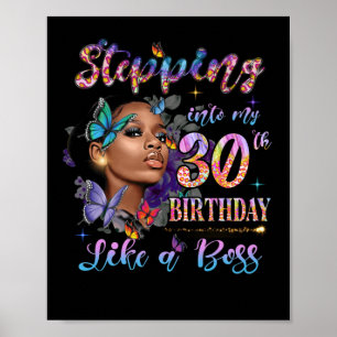 Stepping Into My 30th Birthday 1992 Black Women Poster