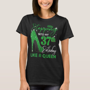 Stepping Into My 37th Birthday Gifts Womens High H T-Shirt