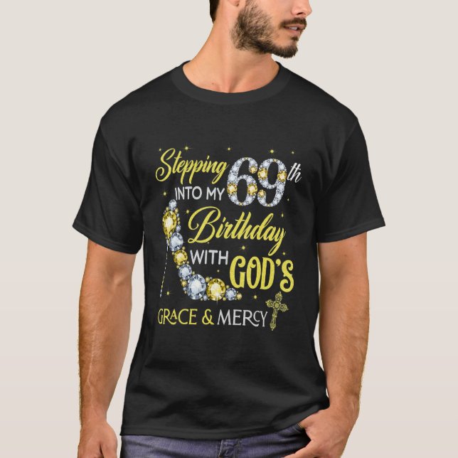 Stepping Into My 69th Birthday  For Ladies Women T-Shirt (Front)