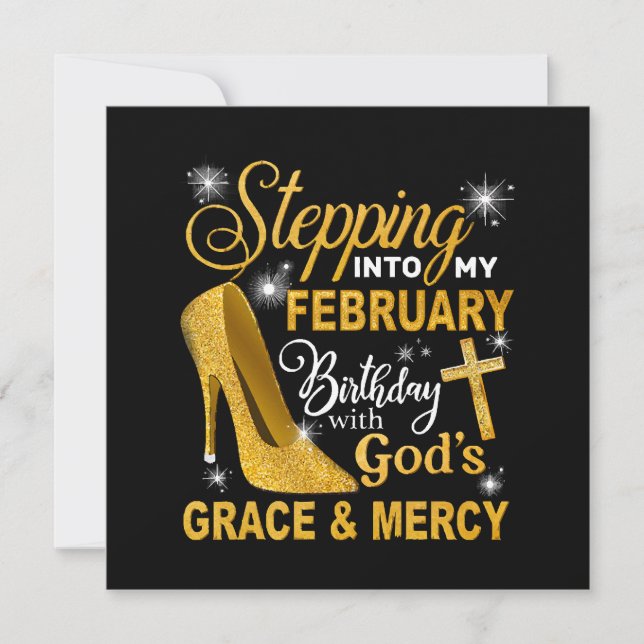 Stepping Into My February Birthday With Gods Grace (Front)