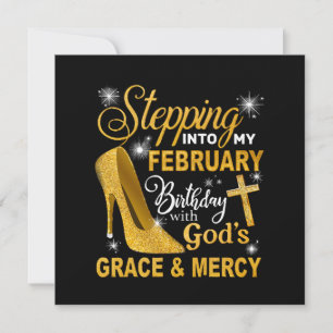 Stepping Into My February Birthday With Gods Grace Invitation