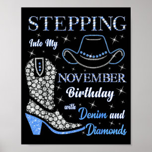 Stepping Into My November Birthday With Denim And Poster
