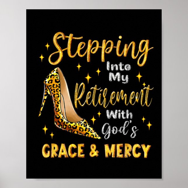 Stepping Into My Retirement With God's Grace And M Poster (Front)