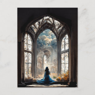 Stepping into worlds of beauty  postcard